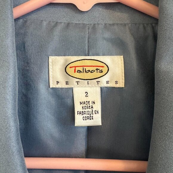 Vintage Talbots Baby Blue Suede - Picture 2 of 6